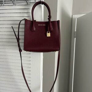 Michael Kors Dark Red Satchel Bag